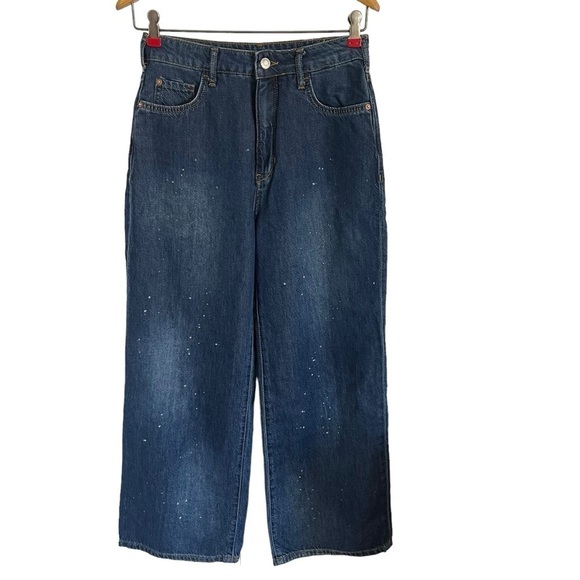 PILCRO x ANTHROPOLOGIE The Annie Speckled Wide-Leg Jeans - Picture 3 of 13